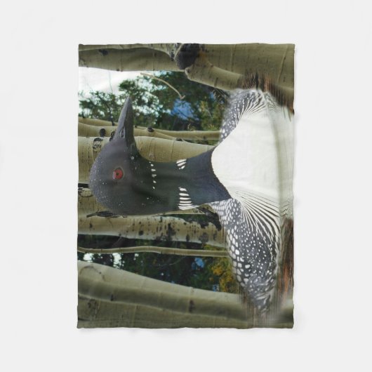 Couverture Polaire Loon sauvage (Devant)