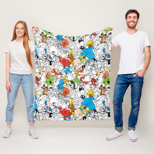 Couverture Polaire LOONEY TUNES™ Color Pop Motif (En situation)