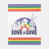Couverture Polaire LOONEY TUNES™ - Love Is Love (Devant)