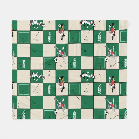 Couverture Polaire LOONEY TUNES™ Soccer Grid Pattern (Devant (Horizontal))