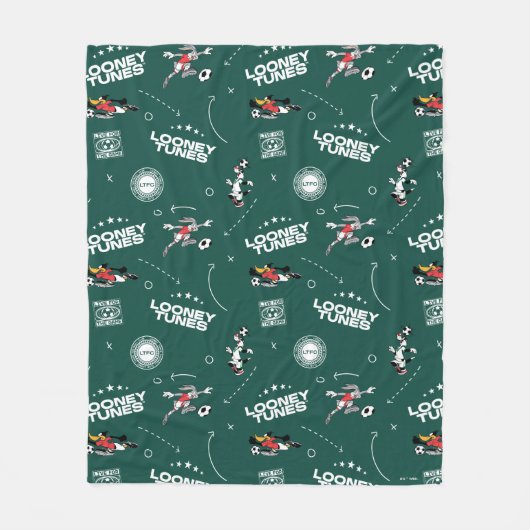 Couverture Polaire LOONEY TUNES™ Soccer Playbook Pattern (Devant)