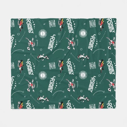Couverture Polaire LOONEY TUNES™ Soccer Playbook Pattern (Devant (Horizontal))