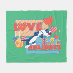 Couverture Polaire LOONEY TUNES™ SYLVESTER™ & TWEETY™Love Holidays