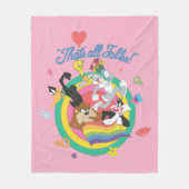Couverture Polaire LOONEY TUNES™ - That's All Folks ! Pride Bullseye (Devant)