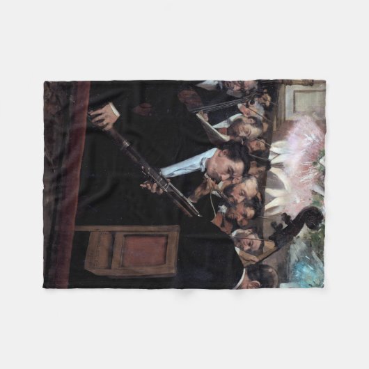 Couverture Polaire L'Orchestre à l'Opéra, Edgar Degas (Devant (Horizontal))