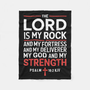 Couverture Polaire Lord Est Mon Évangile Rocher Christian Prier Faith