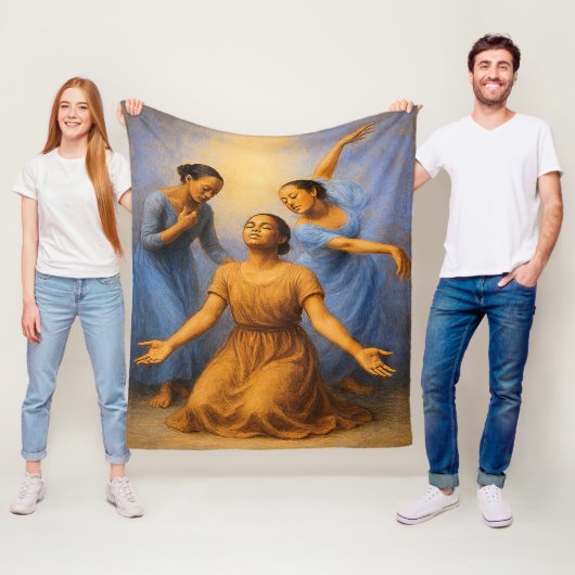 Couverture Polaire Lord Use Me Fleece Blanche (En situation)