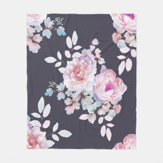 Couverture Polaire L'ordinateur dessiné de belles fleurs illustration