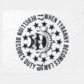 COUVERTURE POLAIRE LORSQUE LA TYRANNY DEVIENT LOI (Devant (Horizontal))