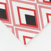 Couverture Polaire Losanges Rose Rouge Formes Géométriques Jolis (Coin)