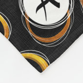 Couverture Polaire Lot Éclipsez Mid-Century Modern Black et Gold (Coin)