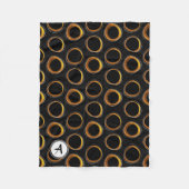 Couverture Polaire Lot Éclipsez Mid-Century Modern Black et Gold (Devant)