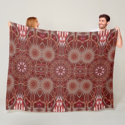 Couverture Polaire Lotus blanc 19 (En situation)