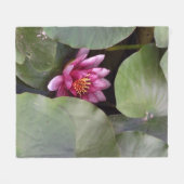 Couverture Polaire Lotus Blossom Rose (Devant (Horizontal))