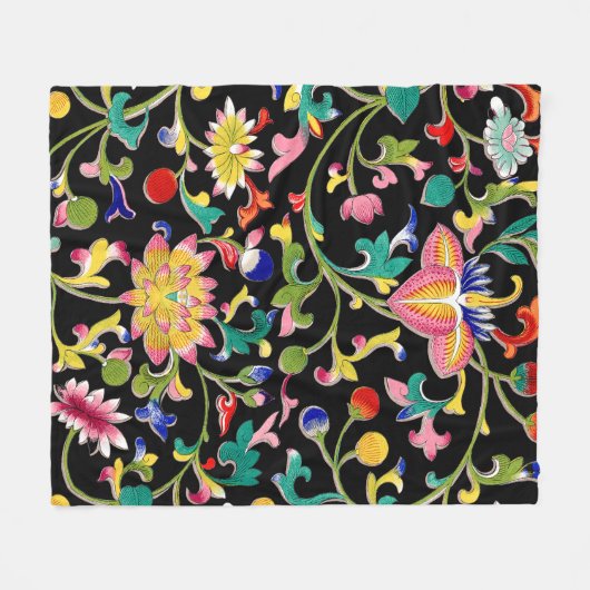 Couverture Polaire Lotus Fleurs et Vins (Devant (Horizontal))