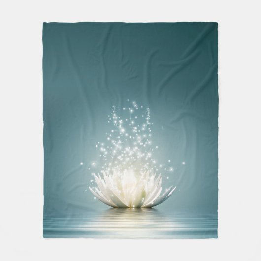 Couverture Polaire Lotus Flower Throw Blanket (Devant)