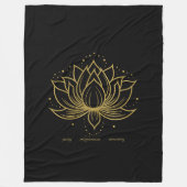 Couverture Polaire Lotus or (Devant)