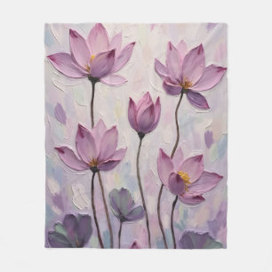 Couverture Polaire Lotus – Peinture à l'huile