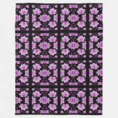 Couverture Polaire Lotus violet rouge (Devant)