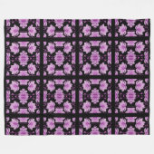 Couverture Polaire Lotus violet rouge (Devant (Horizontal))