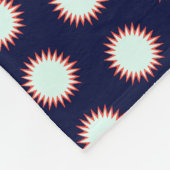 Couverture Polaire Loud Flash Blue With Orange Outline Bold Pattern (Coin)
