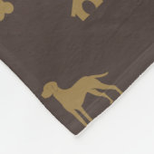 Couverture Polaire Louis Doberman Silhouette Monogram Chien de luxe (Coin)