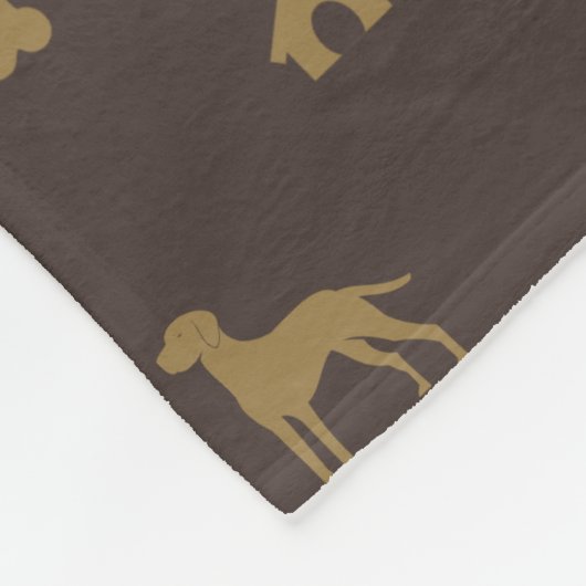 Couverture Polaire Louis Doberman Silhouette Monogram Chien de luxe (Coin)