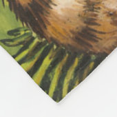 Couverture Polaire Louis Wain Chat Aux Fleurs (Coin)