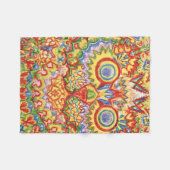 Couverture Polaire Louis Wain Psychedelic Chat Coloré (Devant (Horizontal))