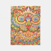 Couverture Polaire Louis Wain Psychedelic Chat Coloré (Devant)