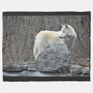 Couverture Polaire Loup