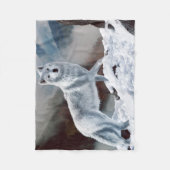 Couverture Polaire Loup arctique (Devant)