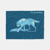 Couverture Polaire Loup bleu (Devant (Horizontal))