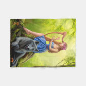 Couverture Polaire Loup de couverture, de fée et d'ami d'ouatine (Devant (Horizontal))