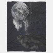 Couverture Polaire LOUP-GAROU dans le CLAIR DE LUNE (Devant)