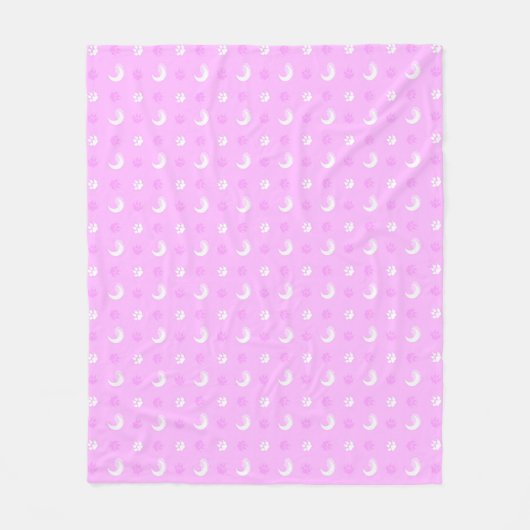 Couverture Polaire Loup-Garou Rose (Devant)