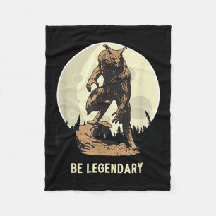Couverture Polaire Loup-garou soit légendaire motivationnelle Insrati