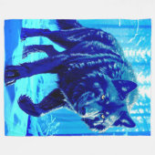 Couverture Polaire Loup givre (Devant (Horizontal))