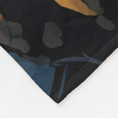 Couverture Polaire Loup gris en forêt dorée (Coin)