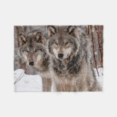 Couverture Polaire Loup gris-oriental (Devant (Horizontal))