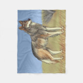 Couverture Polaire Loup mexicain (Devant)