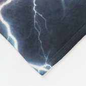 Couverture Polaire Loup noir avec éclair (Coin)