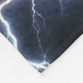 Couverture Polaire Loup noir avec éclairs (Coin)