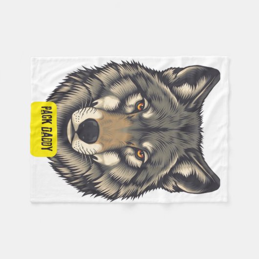 Couverture Polaire Loup. Pack papa (Devant (Horizontal))