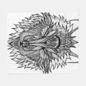 Couverture Polaire Loup solitaire (Devant (Horizontal))