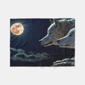 Couverture Polaire Loups (Devant (Horizontal))