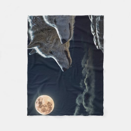 Couverture Polaire Loups (Devant)