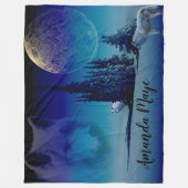 Couverture Polaire Loups (Devant)