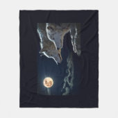Couverture Polaire Loups de Pleine lune (Devant)