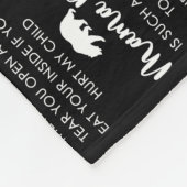 Couverture Polaire L'Ours De Maman Est Si Doux  (Coin)